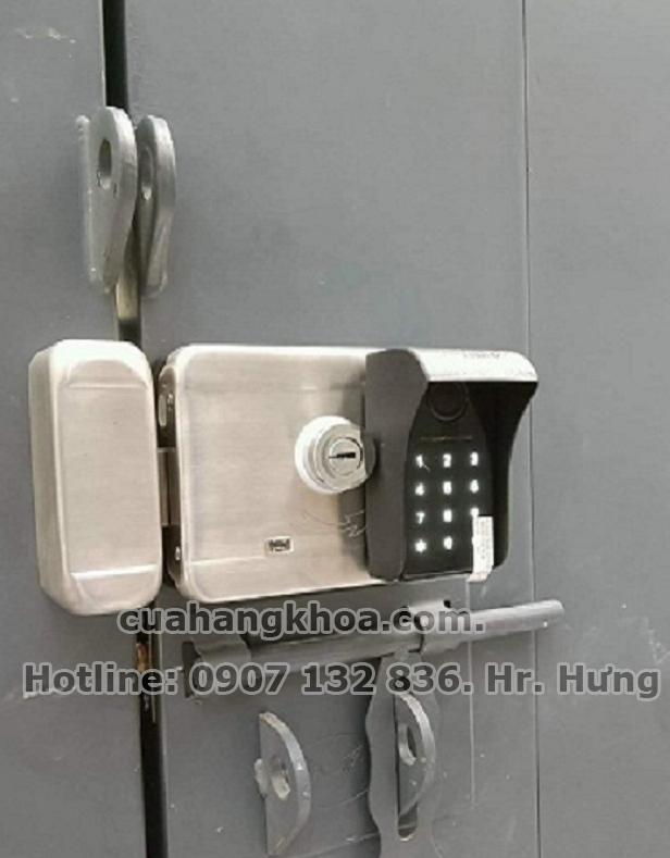 Khóa Cổng Vân Tay Hai Mặt