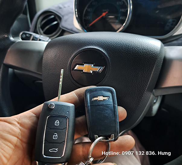 LÀM CHÌA KHÓA GẬP CHEVROLET SPANK 